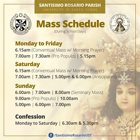 cathedral mass schedule